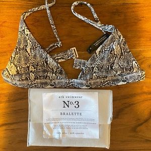 Ark Swimwear Snake Bralette Top - M